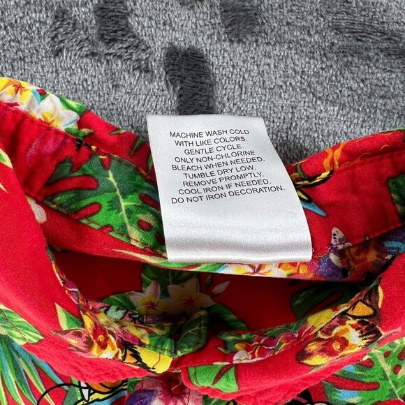 Disney Hawaiian Shirt Men M Beach Surf Mickey Minnie Mouse Summer Ocean Fun - Picture 8 of 10